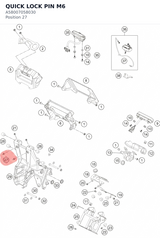 Diagram preview: QUICK LOCK PIN M6 (A58007058030)