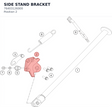 Diagram preview: SIDE STAND BRACKET (76403126000)