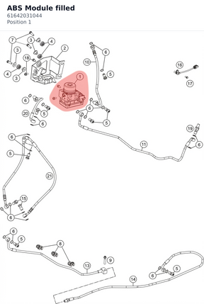 Diagram preview: ABS Module filled (61642031044)