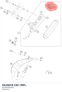Diagram preview: SILENCER CAP CMPL. (A43005081060)