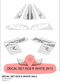 Diagram preview: DECAL SET  RC8 R WHITE    2013 (69308099200)