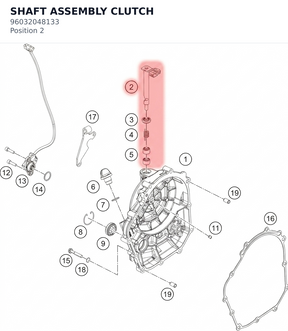 Diagram preview: SHAFT ASSEMBLY CLUTCH (96032048133)