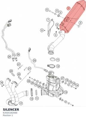 Diagram preview: SILENCER (63505182000)