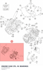 Diagram preview: ENGINE CASE CPL. W. BEARINGS (6143000004424)