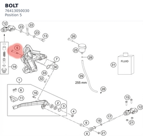 Diagram preview: BOLT (76413050030)