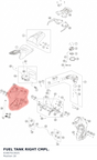 Diagram preview: FUEL TANK RIGHT CMPL. (61907013025)