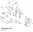 Diagram preview: Side Spoiler Bush (0080000505700)