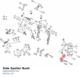 Diagram preview: Side Spoiler Bush (0080000505700)