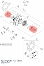 Diagram preview: Spacing tube rear wheel (A46010016000)