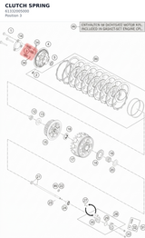 Diagram preview: CLUTCH SPRING (61332005000)