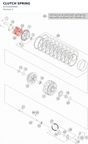 Diagram preview: CLUTCH SPRING (61332005000)
