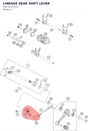 Diagram preview: LINKAGE GEAR SHIFT LEVER (96034031010)
