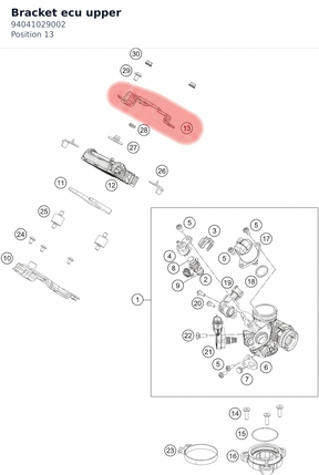 Diagram preview: Bracket ecu upper (94041029002)