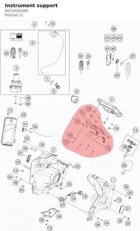Diagram preview: Instrument support (60714062000)