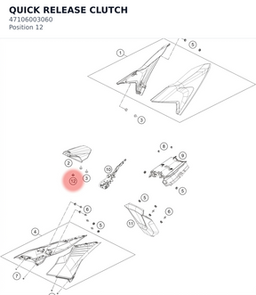 Diagram preview: QUICK RELEASE CLUTCH (47106003060)