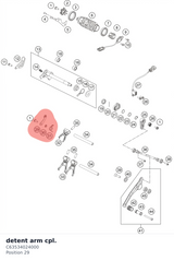 Diagram preview: detent arm cpl. (C63534024000)