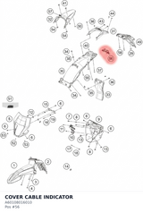 Diagram preview: COVER CABLE INDICATOR (A60108016010)
