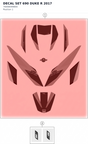 Diagram preview: DECAL SET 690 DUKE R 2017 (76008099800)