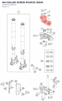 Diagram preview: AH-COLLAR SCREW M10X35 ISA45 (C0000351003501S)