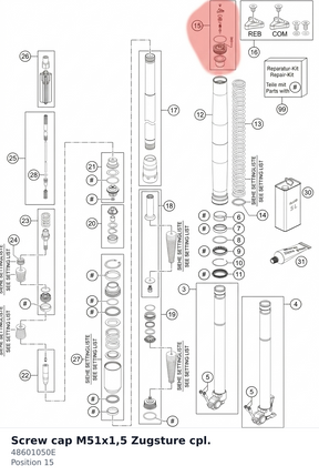 Diagram preview: Screw cap M51x1,5 Zugsture cpl. (48601050E)