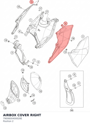 Diagram preview: AIRBOX COVER RIGHT (7900600400028E)