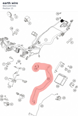 Diagram preview: earth wire (90211097000)
