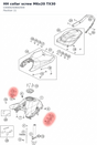 Diagram preview: HH collar screw M6x20 TX30 (C0000250602000)