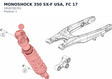Diagram preview: MONOSHOCK 350 SX-F USA, FC  17 (18187Q5701)