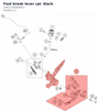 Diagram preview: Foot break lever cpl. black (C90713050044C1)