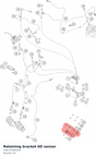 Diagram preview: Retaining bracket 6D sensor (C90742090050)