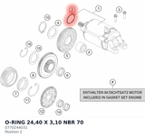 Diagram preview: O-RING 24,40 X 3,10 NBR 70 (0770244031)