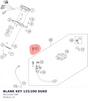 Diagram preview: BLANK KEY 125/200 DUKE (90111067100)