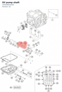Diagram preview: Oil pump shaft (C90038002000)