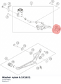 Diagram preview: Washer nylon 6.5X16X1 (J125070001)