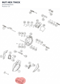 Diagram preview: NUT HEX THICK (J910000600505)