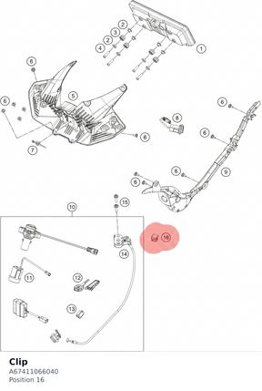 Diagram preview: Clip (A67411066040)