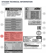 Diagram preview: STICKER TECHNICAL INFORMATION (61903398000)