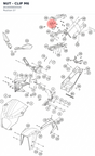 Diagram preview: NUT - CLIP M6 (J910000600504)