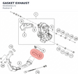 Diagram preview: GASKET EXHAUST (94305050172)
