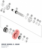 Diagram preview: DRIVE WHEEL 5. GEAR (90133005000)
