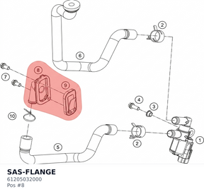 Diagram preview: SAS-FLANGE (61205032000)