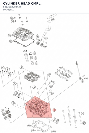 Diagram preview: CYLINDER HEAD CMPL. (6363602004424)