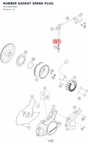 Diagram preview: RUBBER GASKET SPARK PLUG (90139093001)