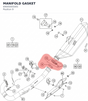 Diagram preview: MANIFOLD GASKET (69005005005)