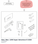 Diagram preview: Own. Man. 1290 Super Adventure R 2020 (3214096EN)
