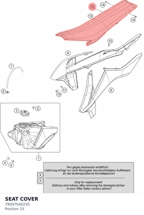 Diagram preview: SEAT COVER (79007040250)