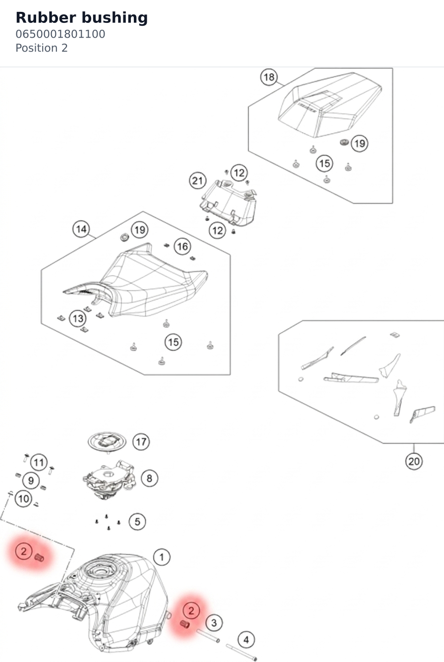 Diagram preview: Rubber bushing (0650001801100)