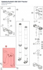 Diagram preview: Gabelschutzkit 450 SX-F Factor (A46001094000EBD)