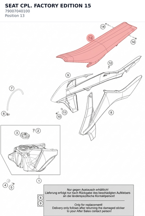 Diagram preview: SEAT CPL. FACTORY EDITION   15 (79007040100)