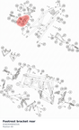 Diagram preview: Footrest bracket rear (6160304905033S)